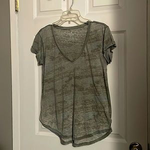 American Eagle Outfitters Military Green T-shirt